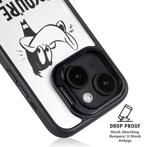 Looney Tunes Daffy Duck Youre Despicable iPhone 15 Kickstand Case